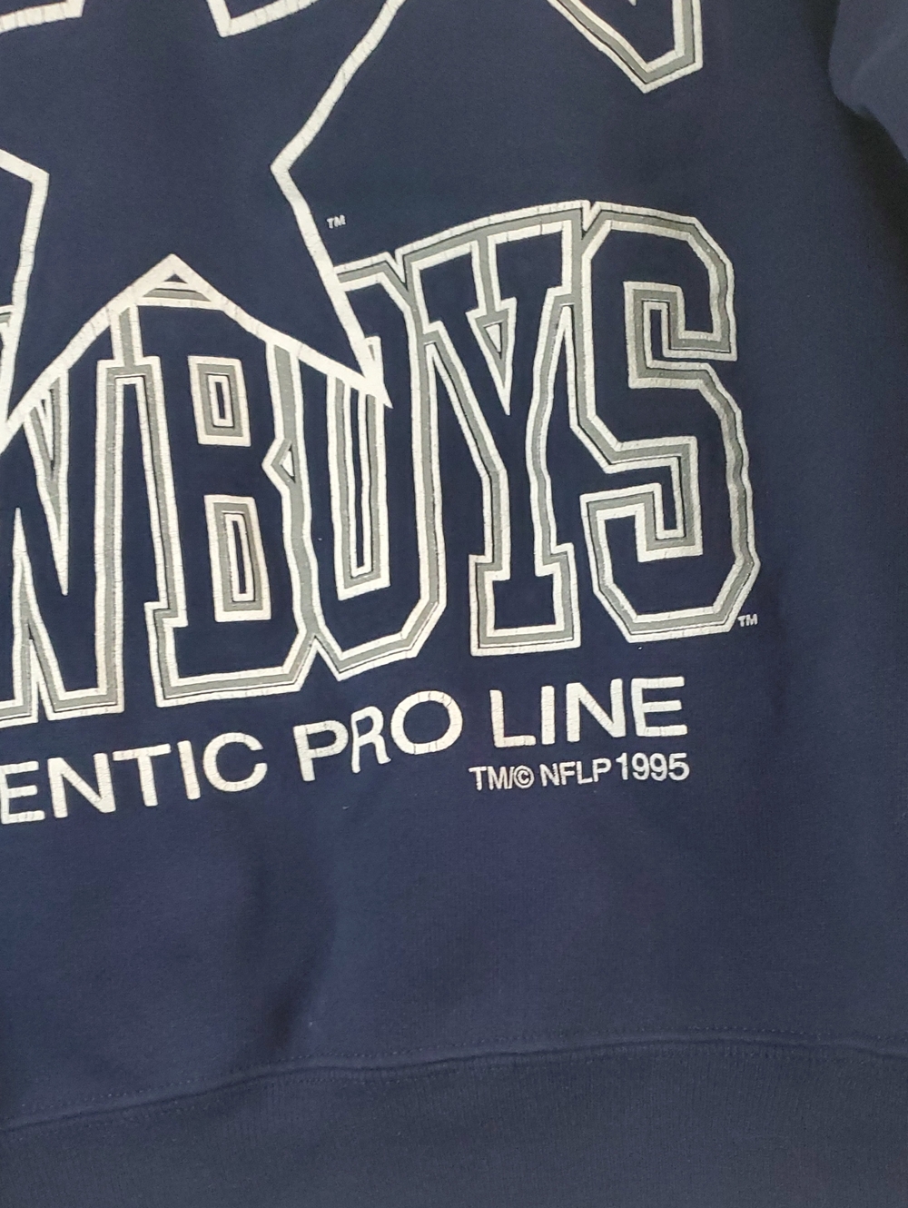 Vintage 90s Russell Athletic Dallas Cowboys Crewneck Sweatshirt Size Med Y2K - Picture 2 of 14